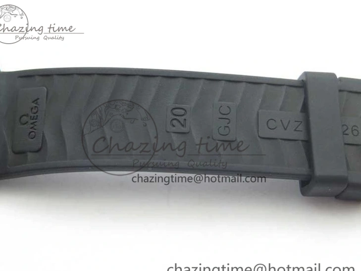 0502 Seasonal 2018 Seamaster Diver 300M SS YG VSF 1:1 Best Edition YG Bezel Black Dial on Black Rubber Strap A 7934